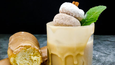 Maple-Caramel Long John Dessert Cocktail