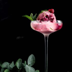 Raspberry Gin and Sorbet Cocktail